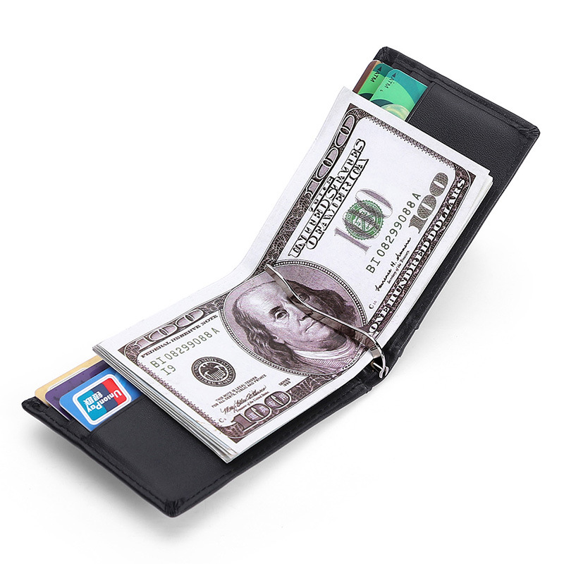 Money Clip Magnetic - Portafoglio da uomo con blocco RFID
