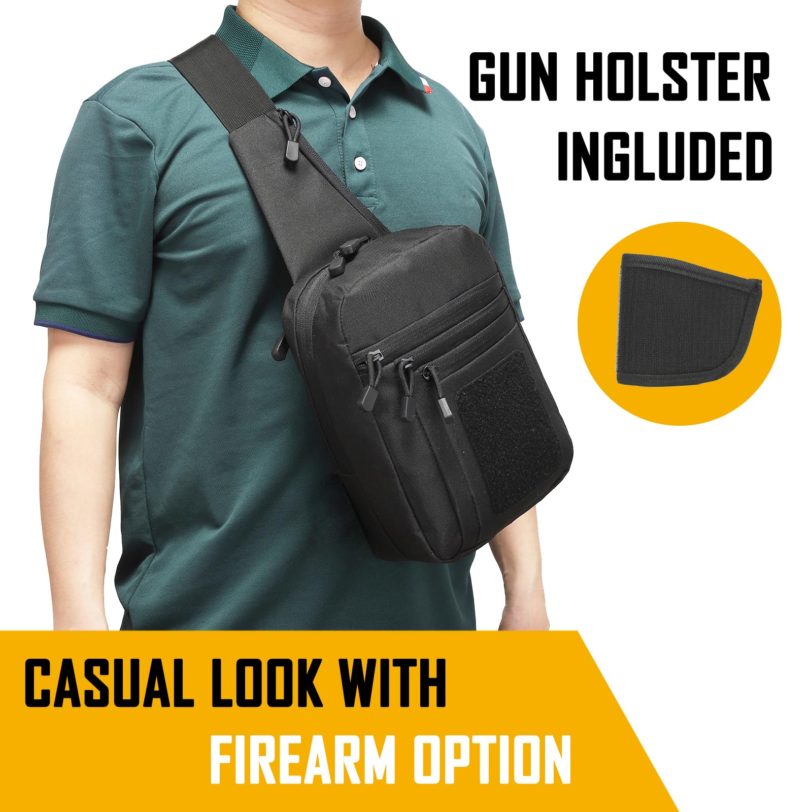 Edc Carry Holster - Borsa a tracolla da trasporto nascosta